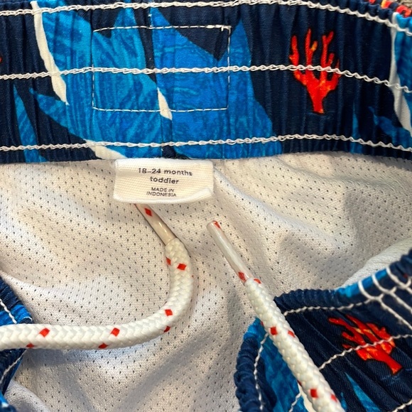 NWOT Gap Swim Shorts & Long Sleeve Rash Guard 18-24M - Picture 3 of 6